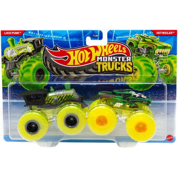 Hot Wheels Demolition Doubles Loco Punk & Hotweiler Diecast Car 2-Pack