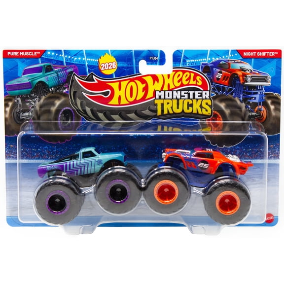 Hot Wheels Demolition Doubles Pure Muscle & Night Shifter Diecast Car 2-Pack