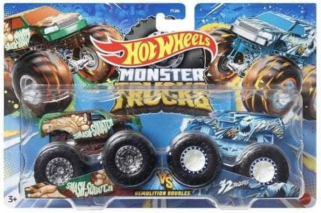 【最終価格】Sukimaswitch DEMOTRACKS Mattel Hot Wheels Demolition Doubles Smash-Squatch vs 32 Degrees
