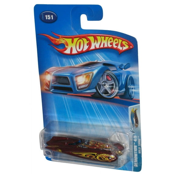 Hot Wheels Demontion 4/5 (2004) Wild Thing Red Die-Cast Toy Car #151