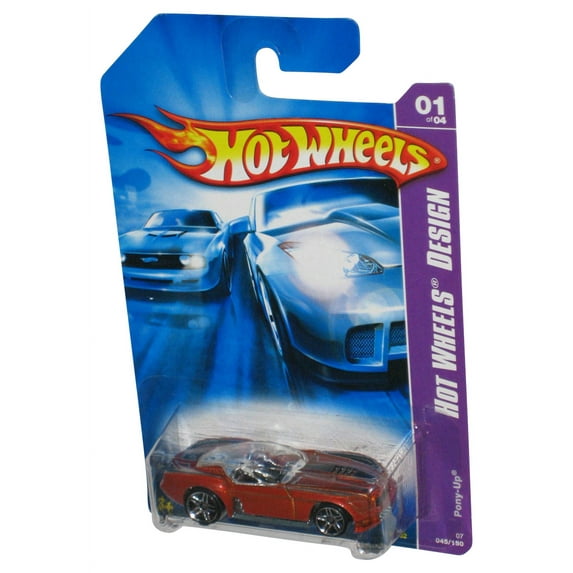 Hot Wheels Design 01/04 (2006) Orange Pony-Up Car 045/180