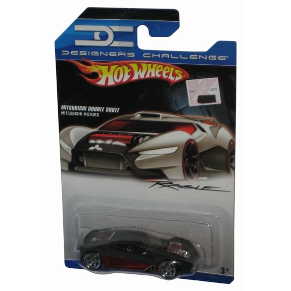 Hot Wheels Designers Challenge (2007) Mitsubishi Double Shotz Black Toy Car
