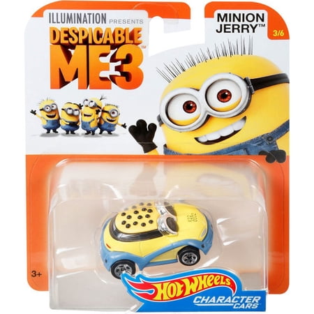Hot Wheels Character Cars Minion Jerry Diecast Vehicle