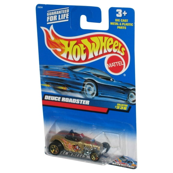 Hot Wheels Deuce Roadster Devil (1999) Mattel Gold Toy Car #238