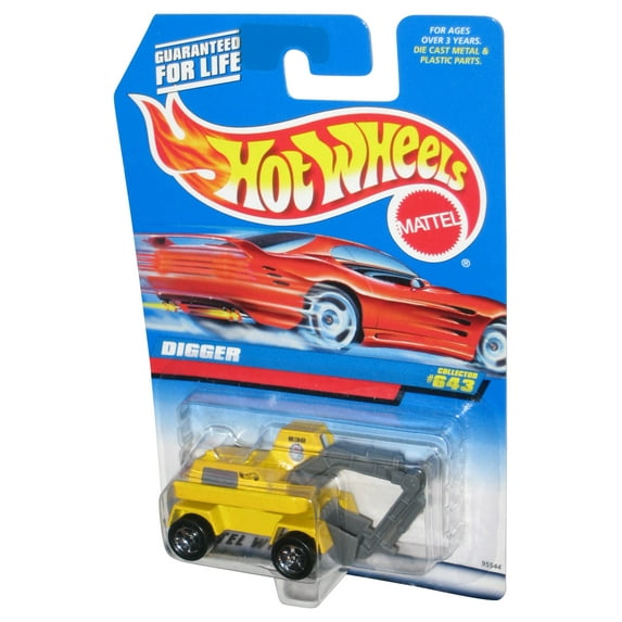 Hot Wheels Digger (1997) Yellow Construction Collector Toy #643