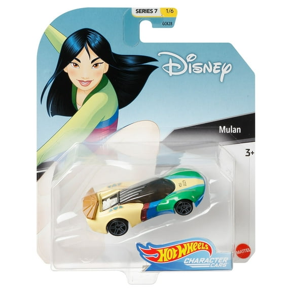 Hot Wheels Disnery Pixar Character Cars Series Mulan Vehicle 1/64 Scale
