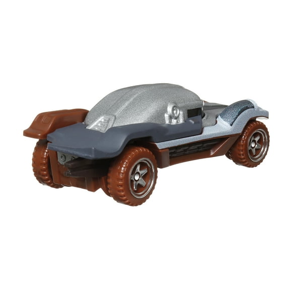 Hot Wheels Disney 100 Mandalorian Character Car, 1:64 Scale Collectible Toy Car, Star Wars The Mandalorian