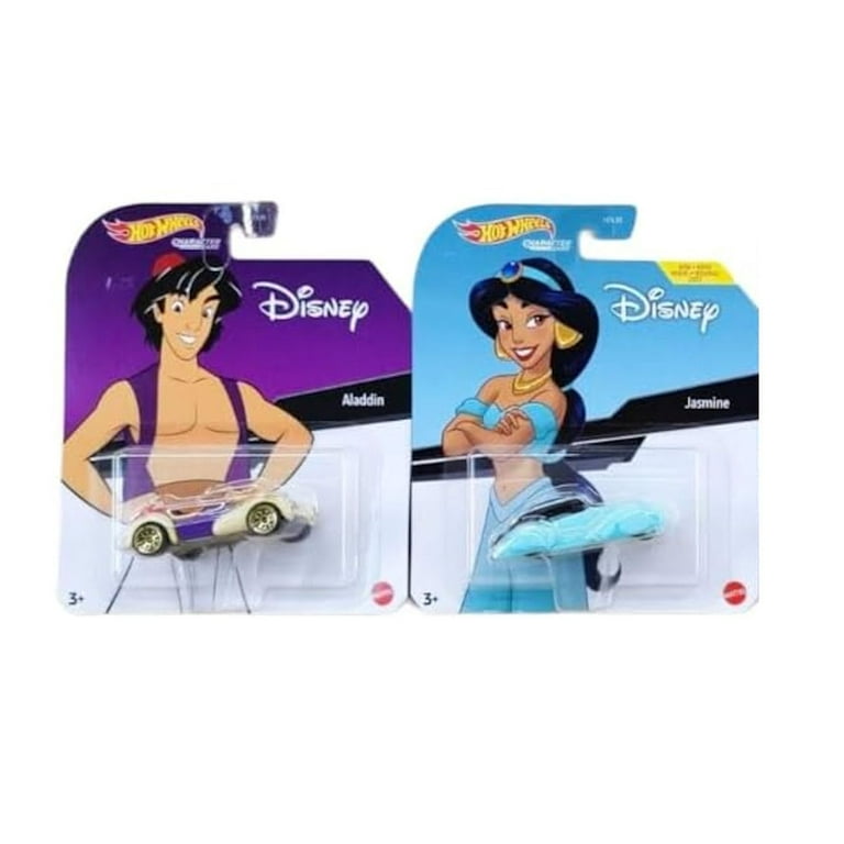 Hot Wheels Disney Character Cars Collection, Aladdin and Jasmine