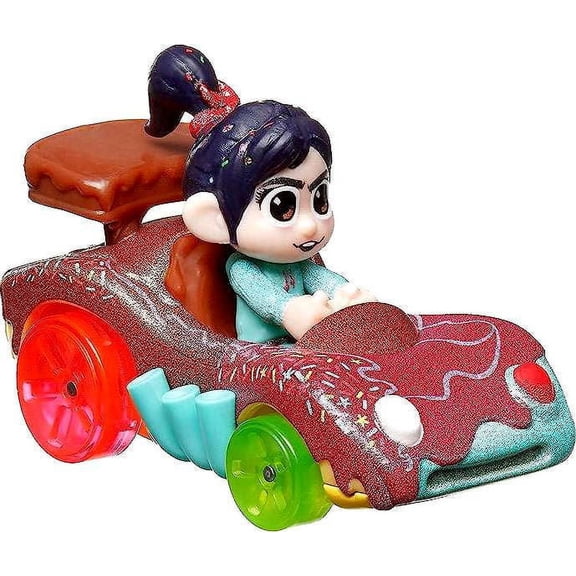 Hot Wheels Disney Vanellope Die Cast Car (RacerVerse Purple & Teal) (No Packaging)