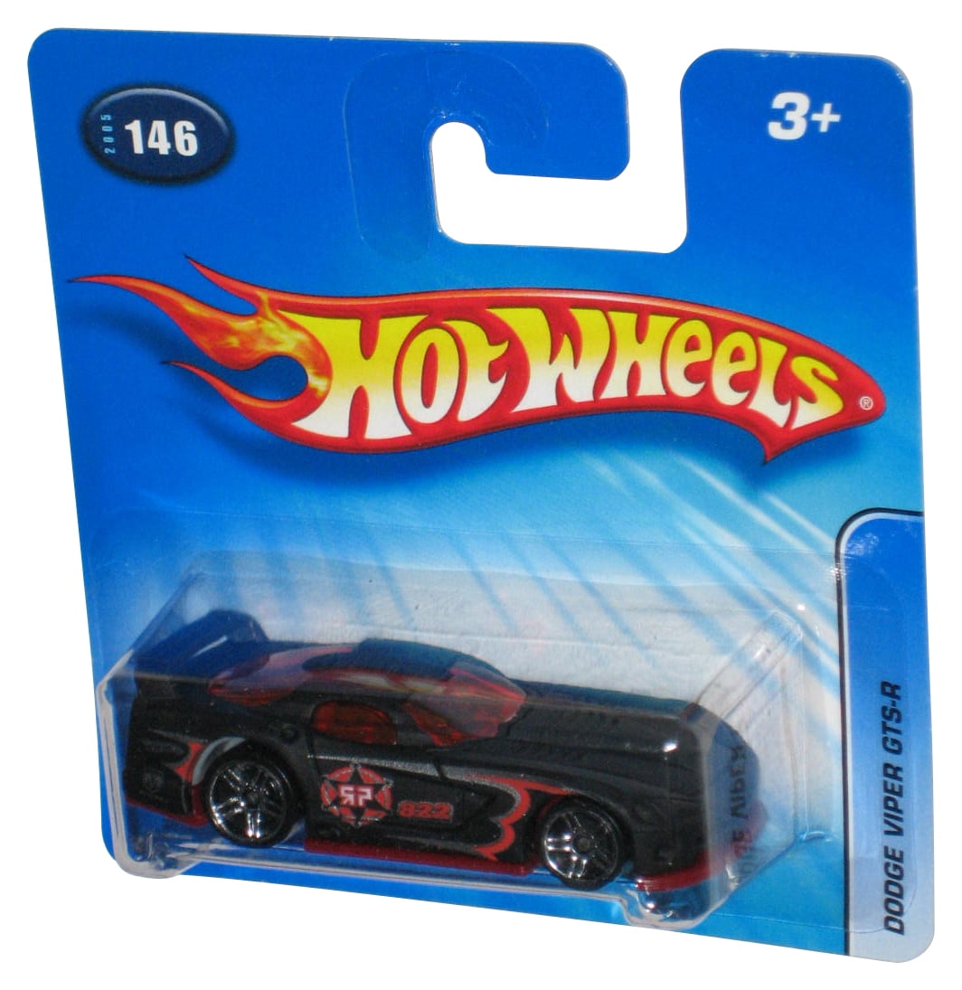 Hot Wheels Dodge Viper GTS-R (2005) Black Toy Car #146 - (Short