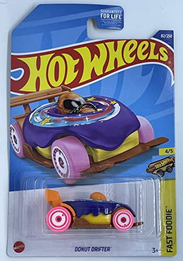 Hot Wheels 2022 Fast Foodie Donut Drifter (Purple) - 1:64 Scale Die ...