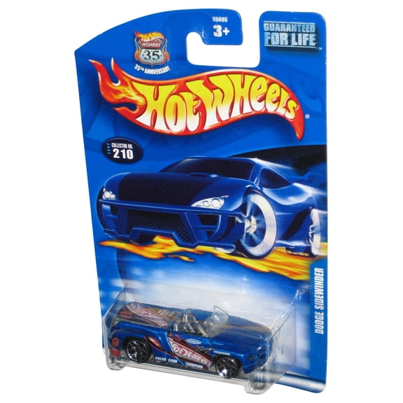 Hot Wheels Double Sidewinder (2002) Mattel Blue Collector Toy Car #210