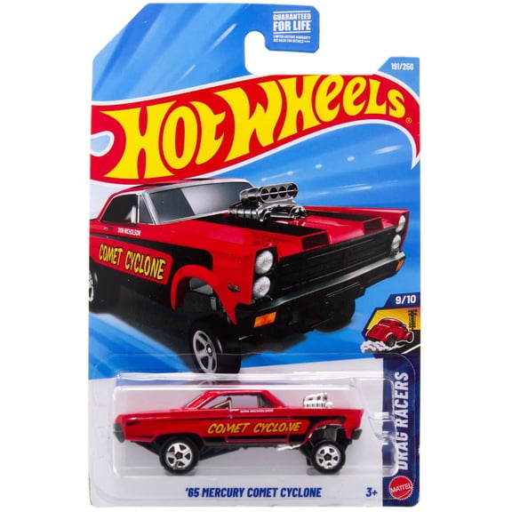 Hot Wheels Drag Racers '65 Mercury Comet Cyclone Diecast Car