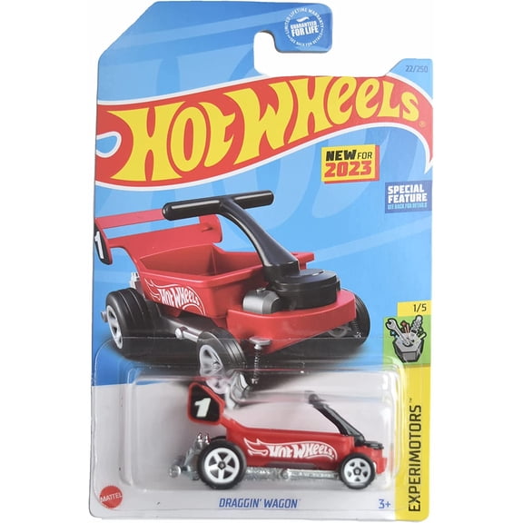 Hot Wheels Draggin' Wagon Red Experimotors 1/5 22/250 - Assorted Color
