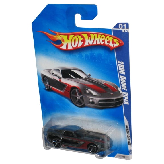 Hot Wheels Dream Garage '09 (2008) Silver 2006 Dodge Viper Toy Car 147/190
