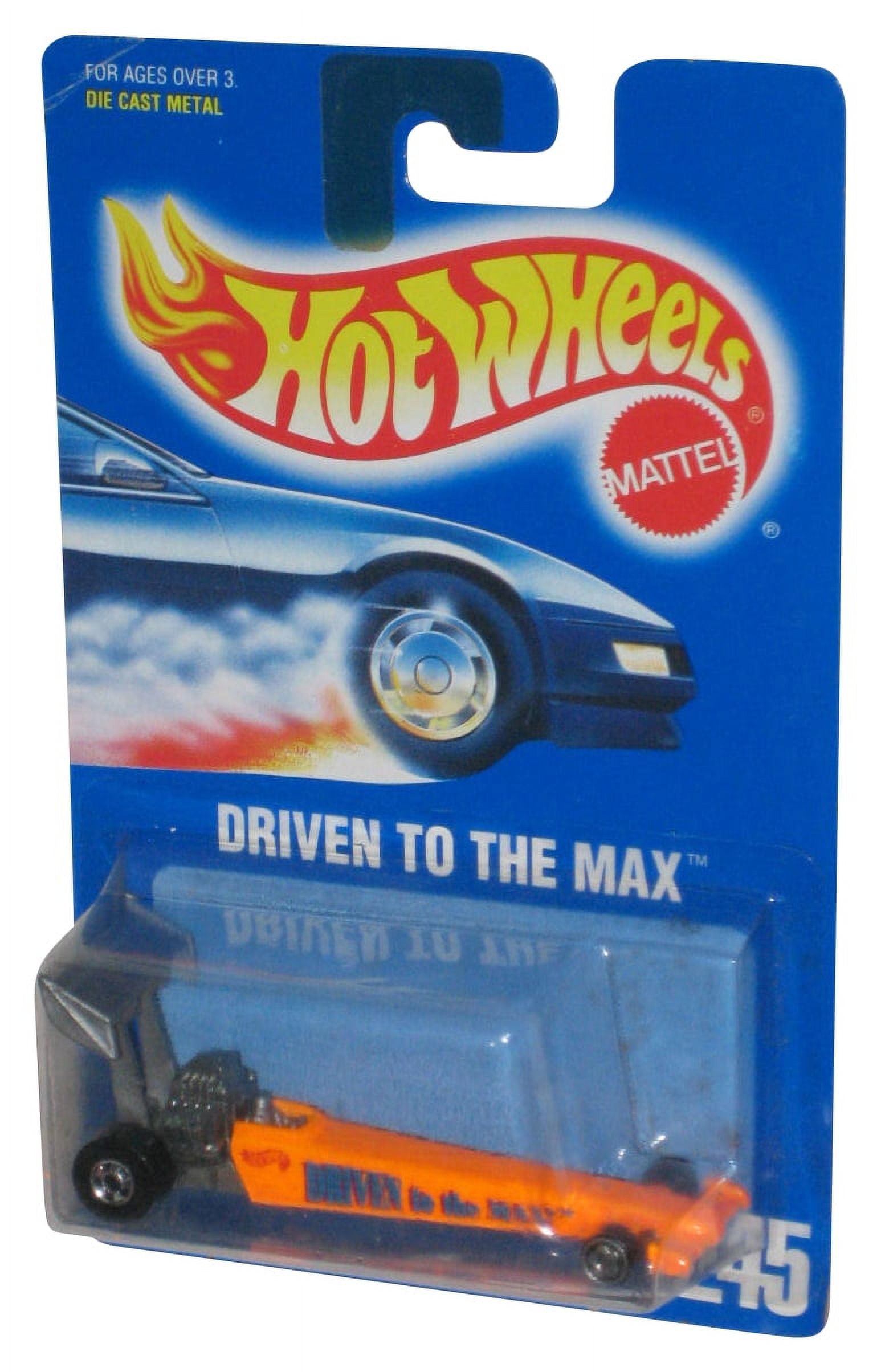 Hot Wheels Driven To The Max (1991) Mattel Orange Die-Cast Toy Car