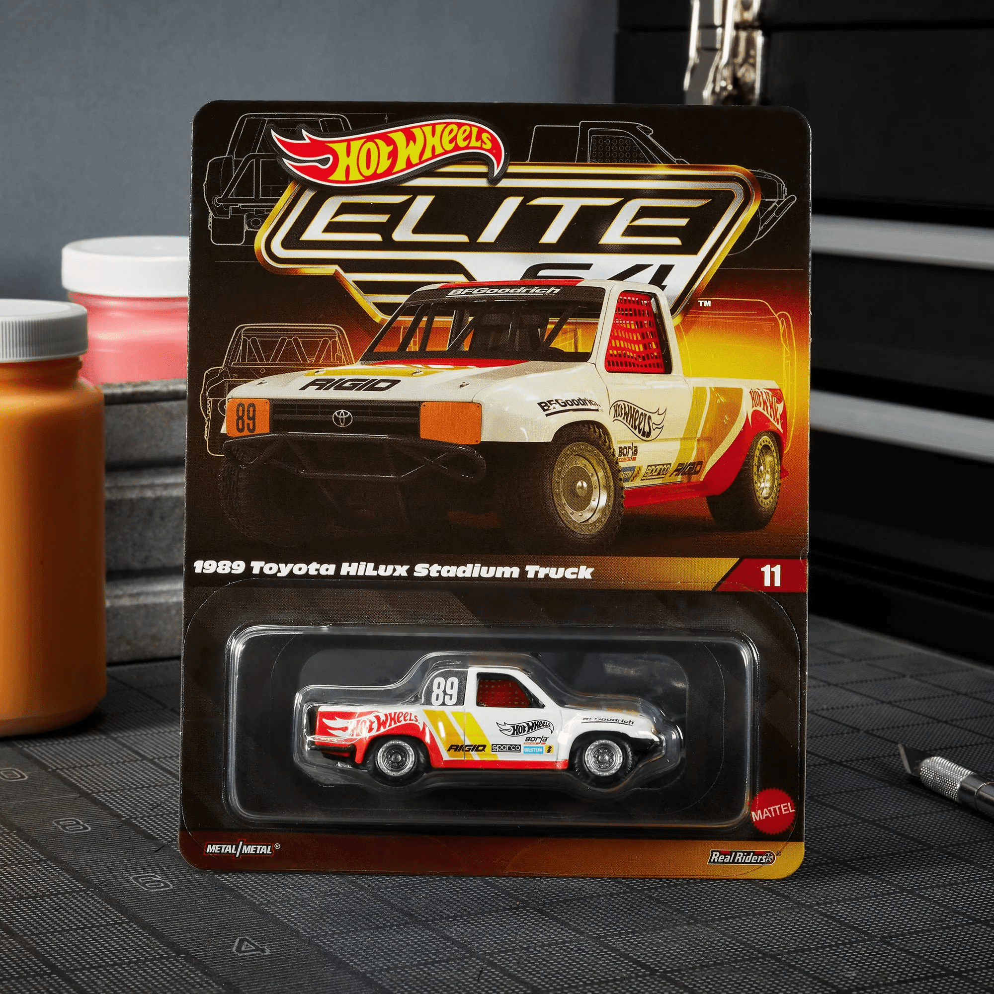 Hot Wheels Elite 64 1989 Toyota HiLux Stadium Truck #11 - Walmart.com