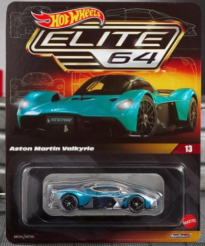 Hot Wheels Elite 64 Aston Martin Valkyrie Premium Die-Cast Car