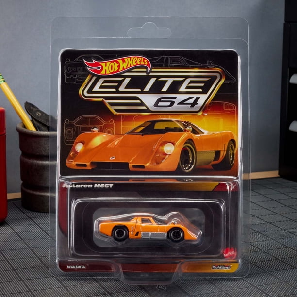 Mattel, Hot Wheels Elite 64 McLaren M6GT, Orange, Fully Openable