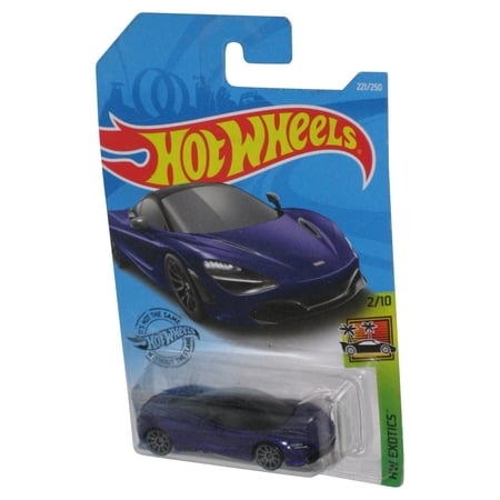Hot Wheels Exotics 2/10 (2017) Purple McLaren 720S Toy Car 221/250