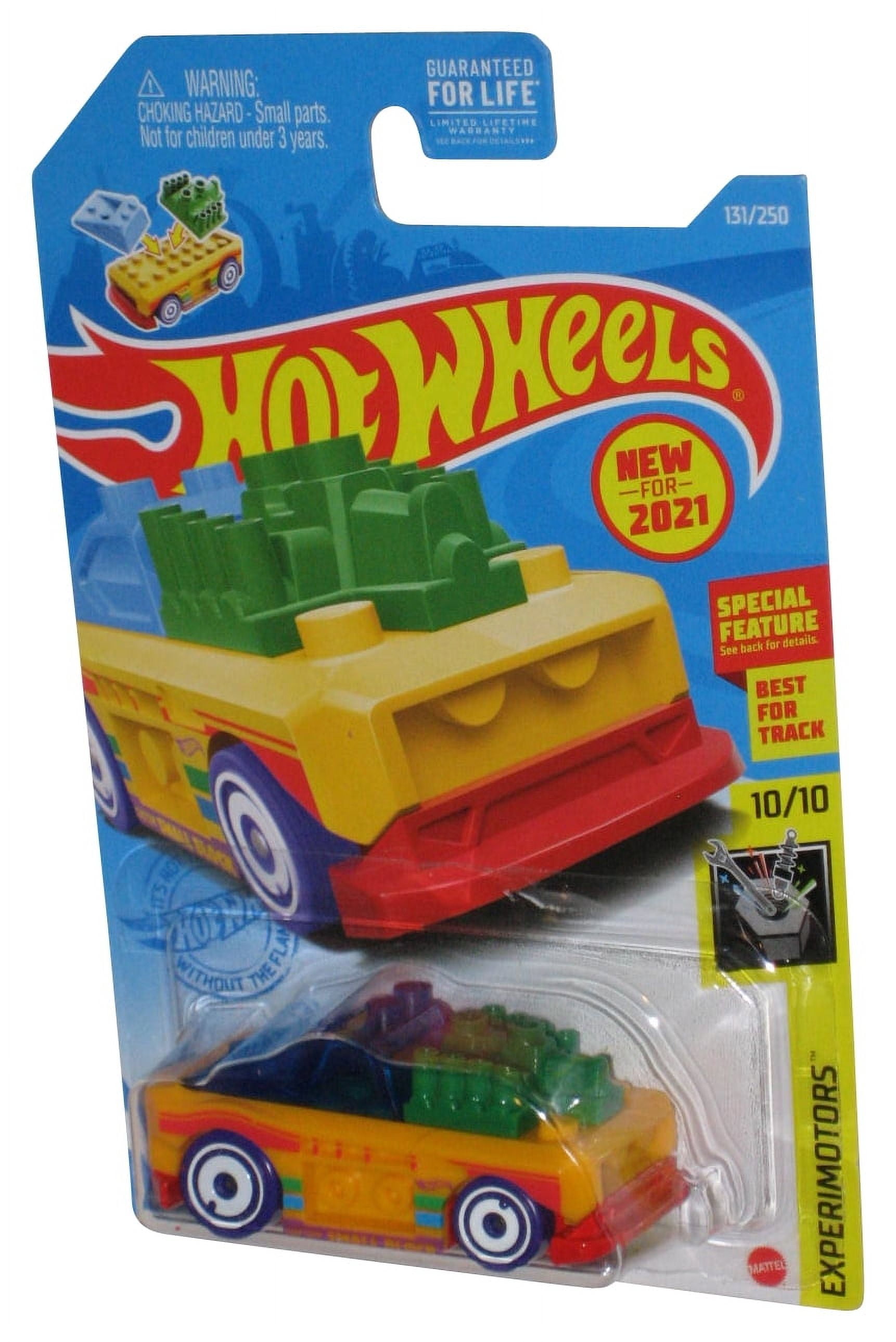 Hot Wheels Experimotors 10/10 (2021) Yellow Custom Small Hot Wheels Experimotors 10/10 (2021) Yellow Custom Small