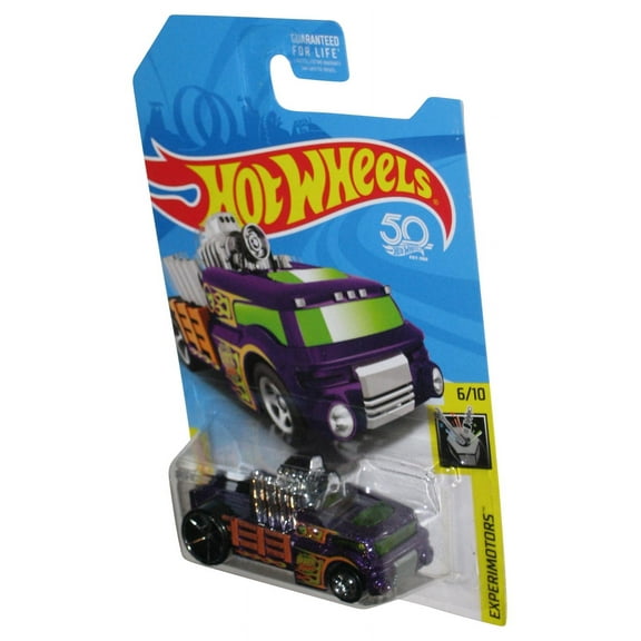 Hot Wheels Experimotors (2017) Purple Crate Racer Car 6/10