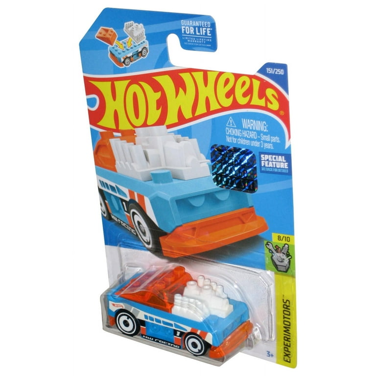 Hot Wheels Experimotors 8/10 (2021) White Blue & Orange