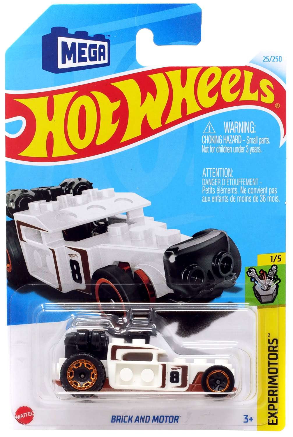 Hot Wheels Experimotors Brick Motor Diecast Car