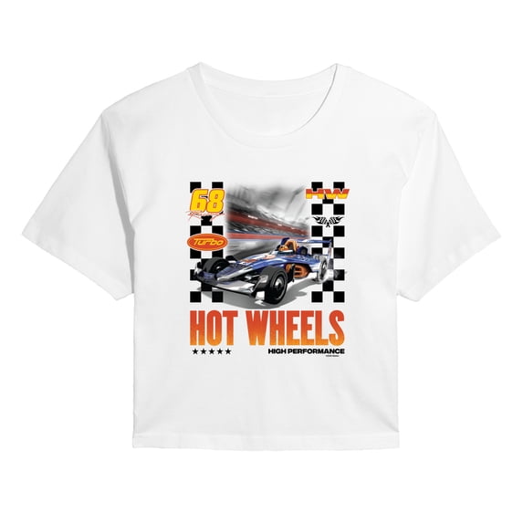 Hot Wheels - F1 Racing - Juniors Cropped Graphic T-Shirt
