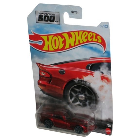 Hot Wheels Factory 500 (2020) Red '13 SRT Viper Toy Car 7/10 - (Cracked Plastic)