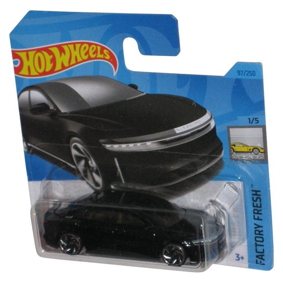 Hot Wheels Factory Fresh 1/5 (2021) Black Lucio Air Toy Car 97/250 - (Short Card)