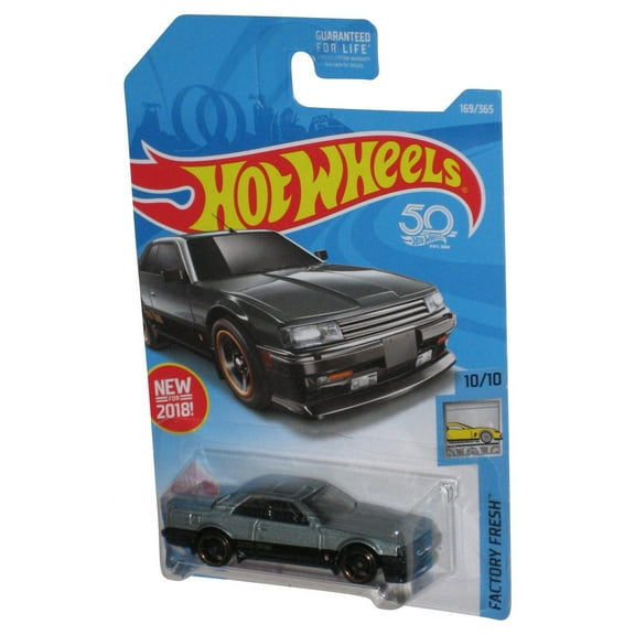 Hot Wheels Factory Fresh 10/10 (2018) '82 Nissan Skyline R30 Silver & Black Toy Car 169/365