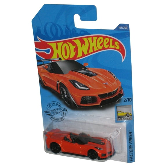 Hot Wheels Factory Fresh 2/10 (2020) Orange '19 Corvette ZR1 Convertible Car 144/250