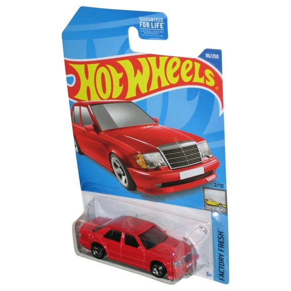 Hot Wheels Factory Fresh 2/10 (2021) Red Mercedes-Benz 500 E Car 86/250