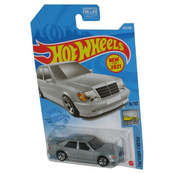 Hot Wheels Factory Fresh 8/10 (2020) Mercedes-Benz 500 E Silver Toy Car 145/250