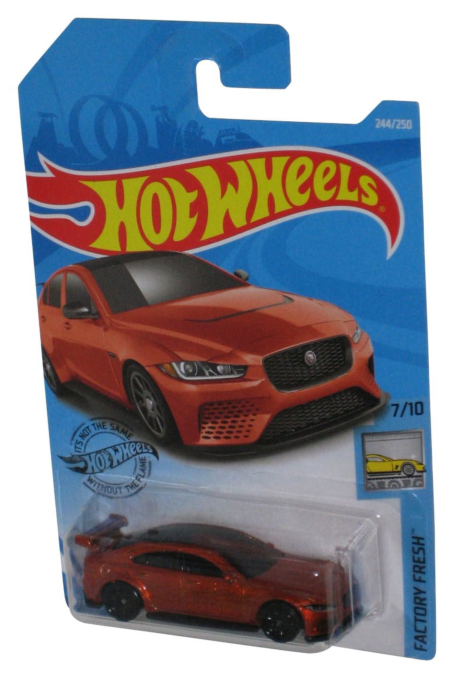 Hot Wheels Factory Fresh 9 10 2018 Jaguar XE SV Project 8 Burnt Orange Toy Car 244 250 Walmart