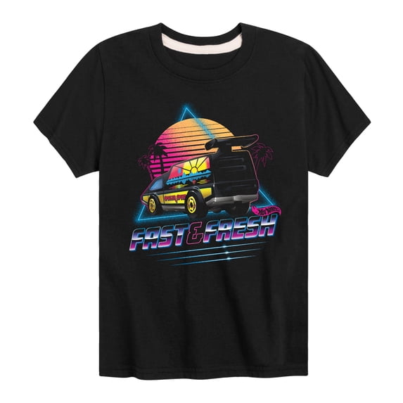 Hot Wheels - Fast and Fresh Neon Beach Boys' Short Sleeve Graphic T-Shirt