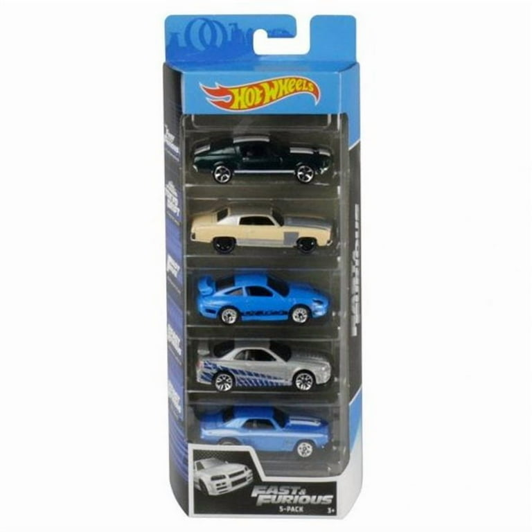 Hot Wheels Fast & Furious 1:64 Scale Car Vehicle Playset (5 Pieces