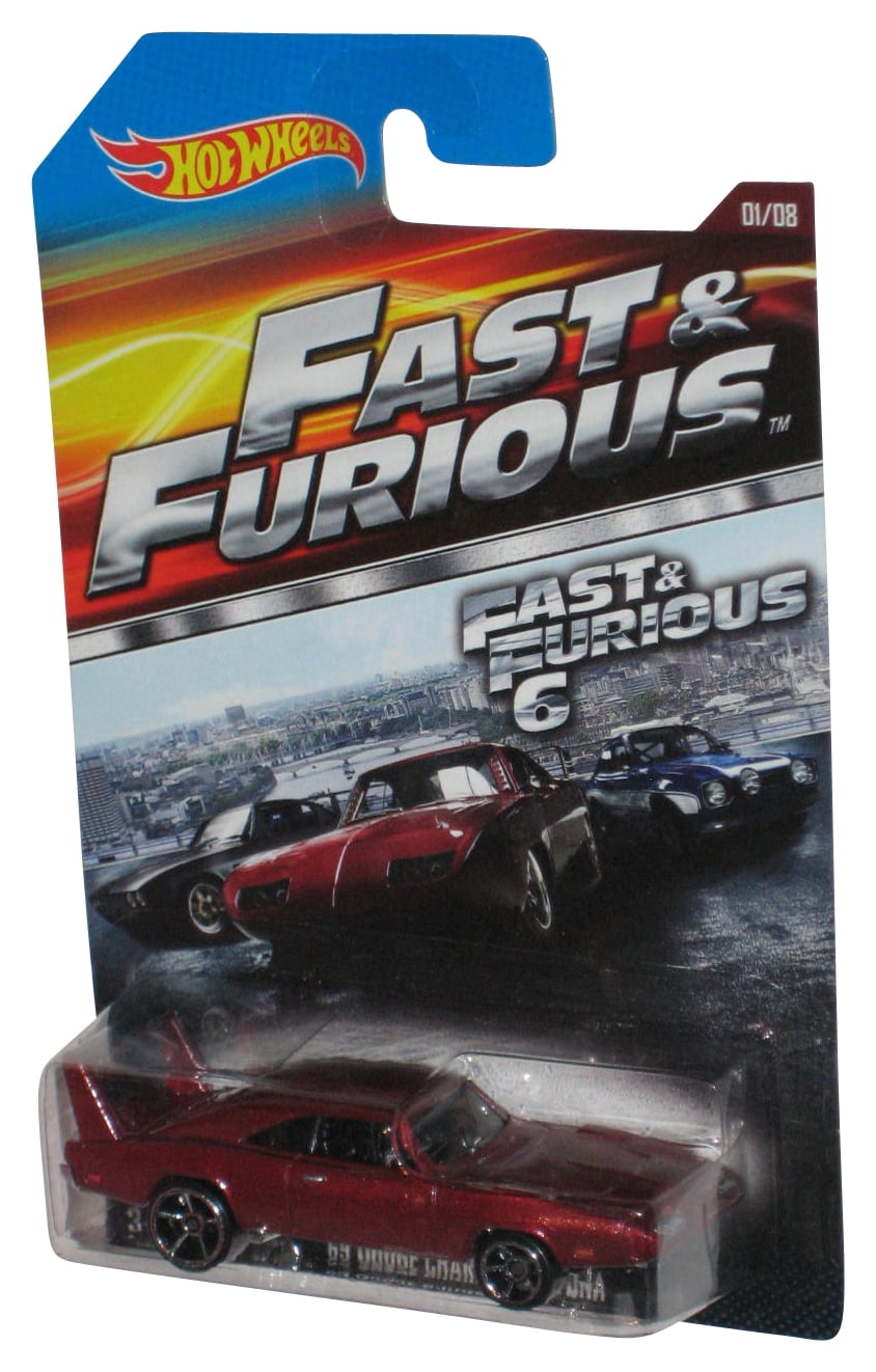 Hot Wheels Fast & Furious 6 (2014) Red '69 Dodge Charger Daytona Toy Car 1/8