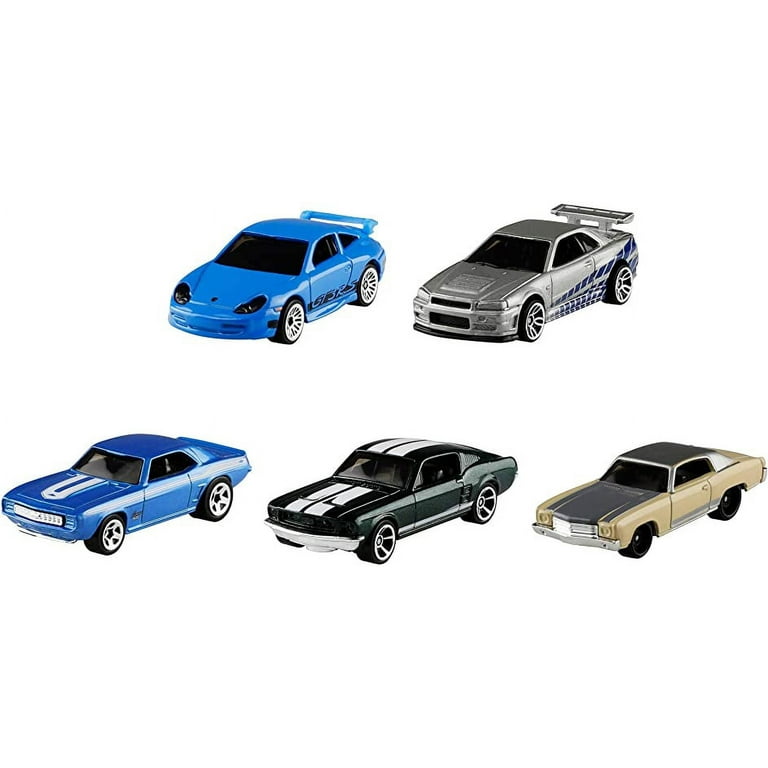  Hot Wheels Fast & Furious Bundle, 5 Premium Vehicles from Fast  & Furious Movie Series, 1:64 Scale Die-Cast Vehicle Collection, Toys for 3  Year Olds and Up [ Exclusive] : Toys