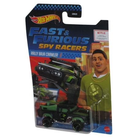 Hot Wheels Fast & Furious Spy Racers Rally Baja Crawler Black & Green Toy Car