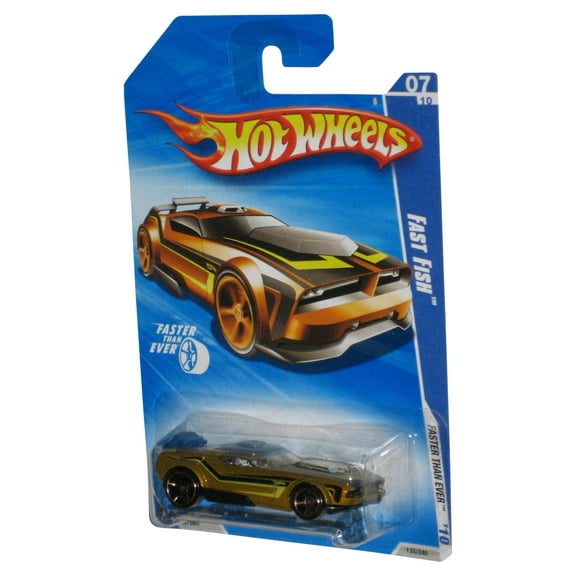 Hot Wheels Faster Than Ever '10 Gold Fast Fish Toy Car 135/240
