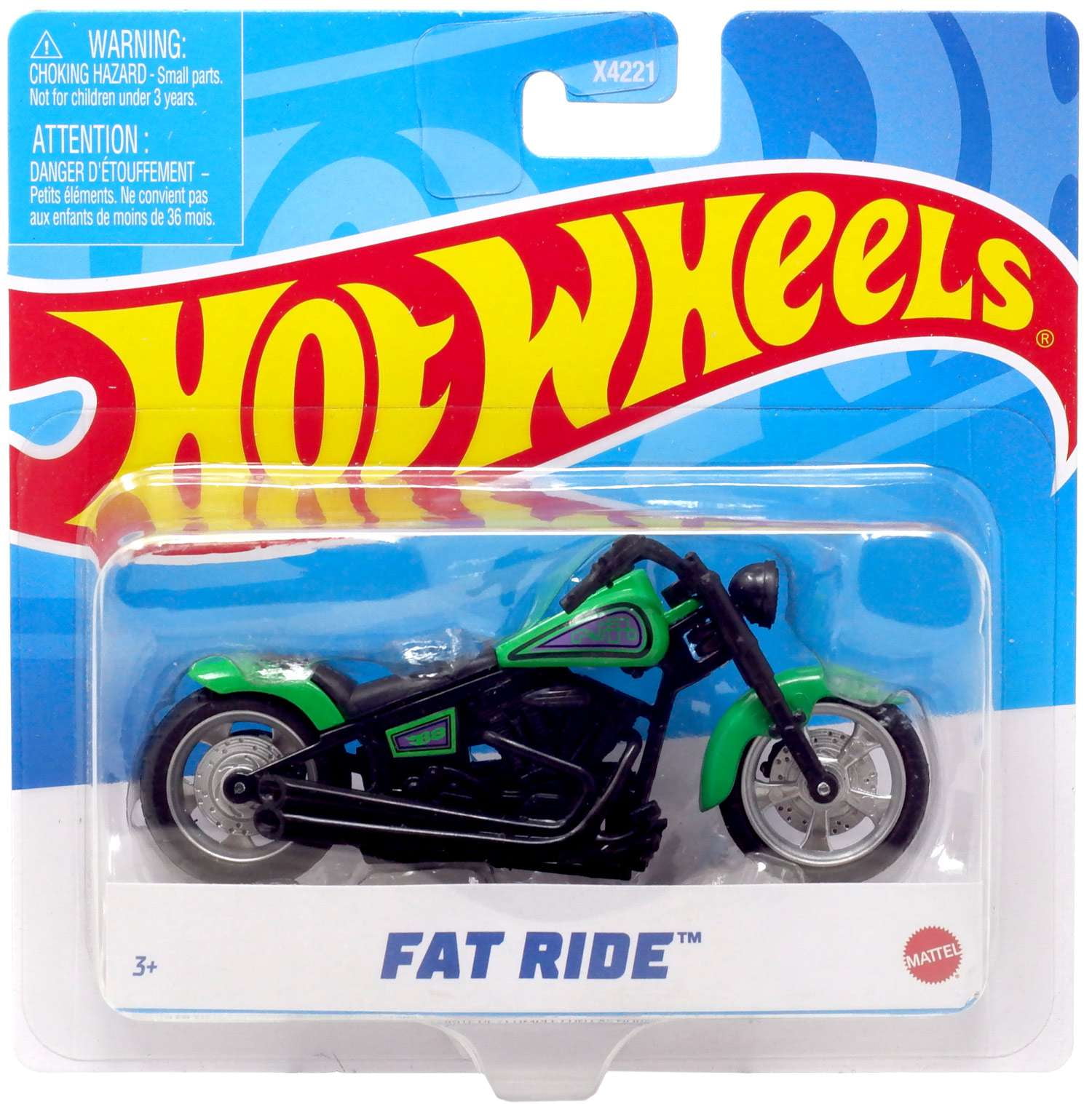 Hot Wheels Fat Ripper Bike Hot Wheels Fat Ride Diecast Motorcycle - Walmart.com