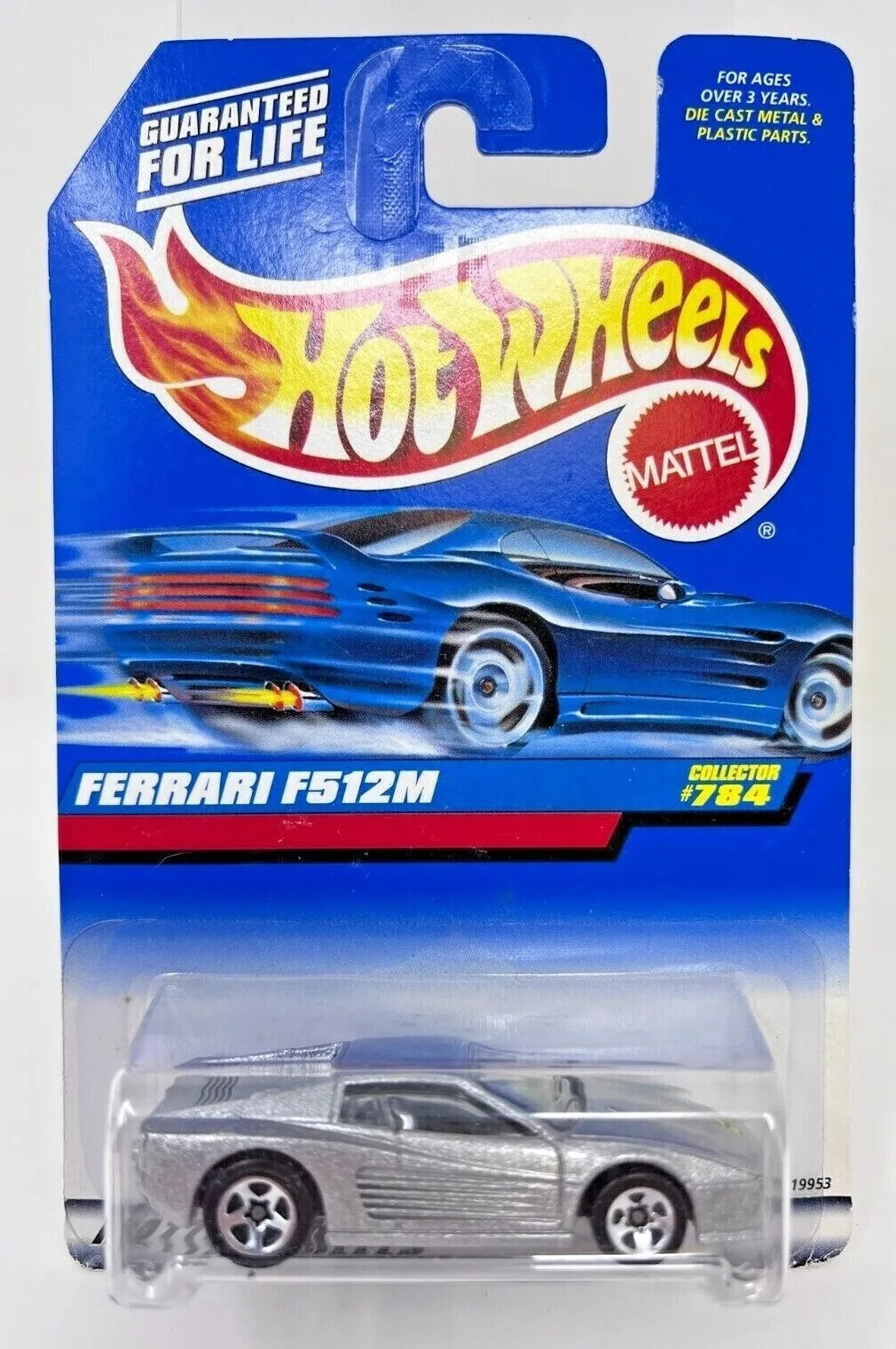 Hot Wheels Ferrari F512M Silver 5-spoke 784