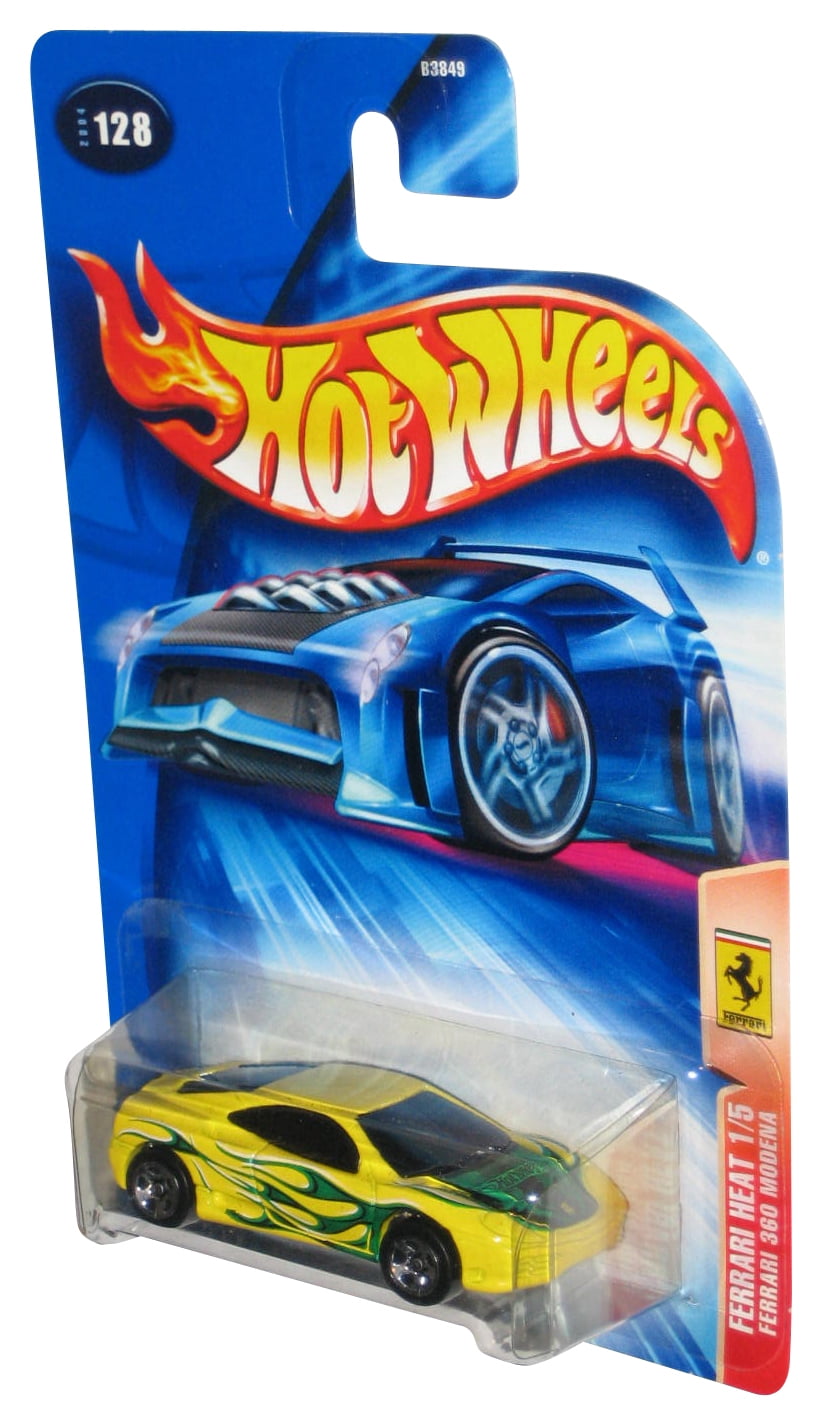 Hot Wheels Ferrari Heat 1/5 (2004) Mattel 360 Modena Yellow Toy