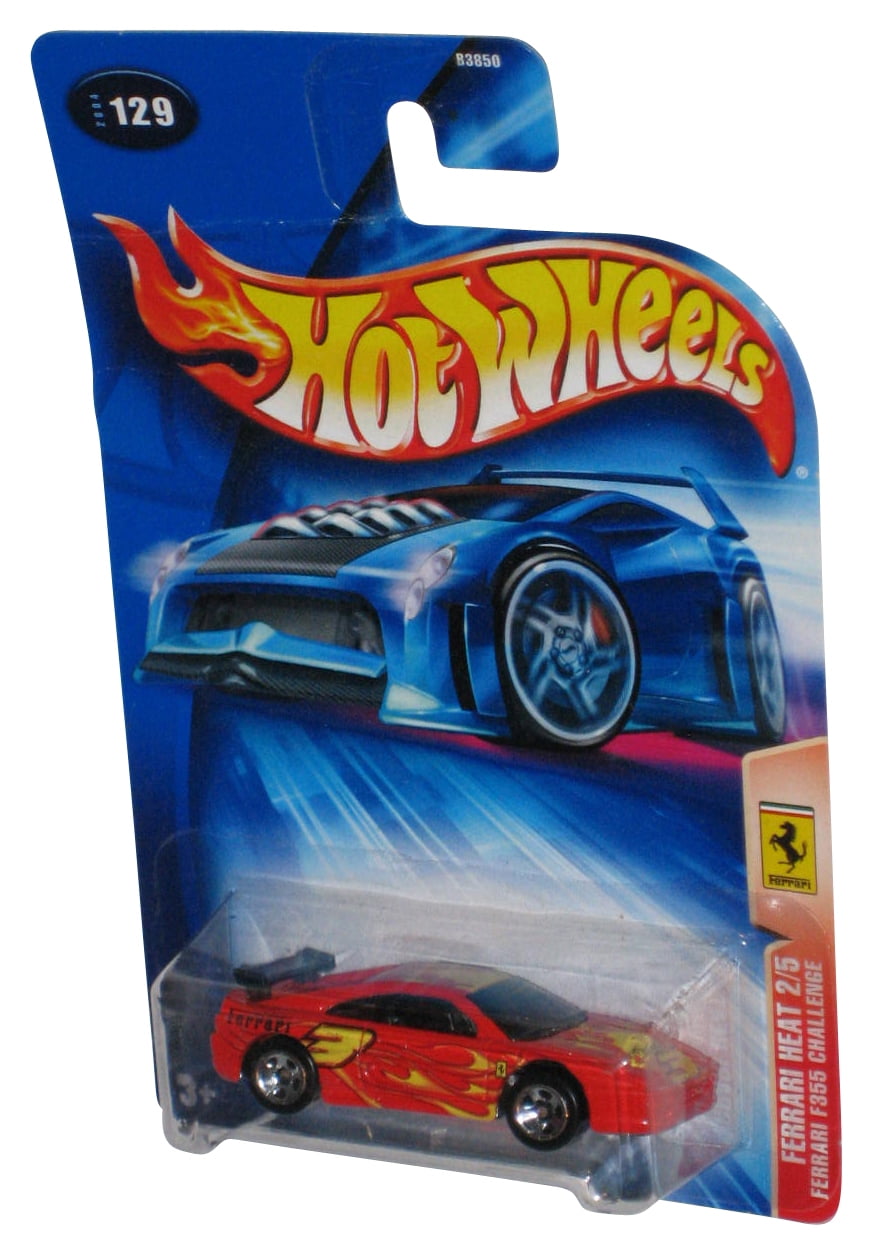 Hot Wheels Ferrari Heat 2/5 (2004) Red F355 Challenge Car #129