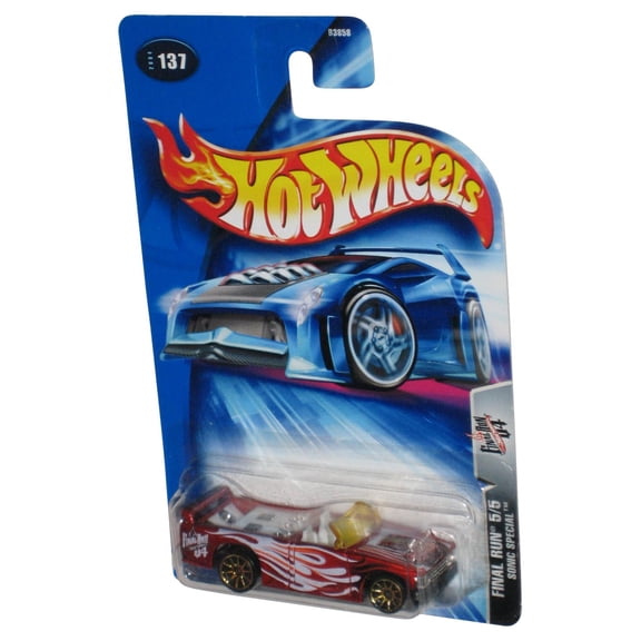Hot Wheels Final Run 5/5 (2004) Sonic Special Red Die-Cast Toy Car #137
