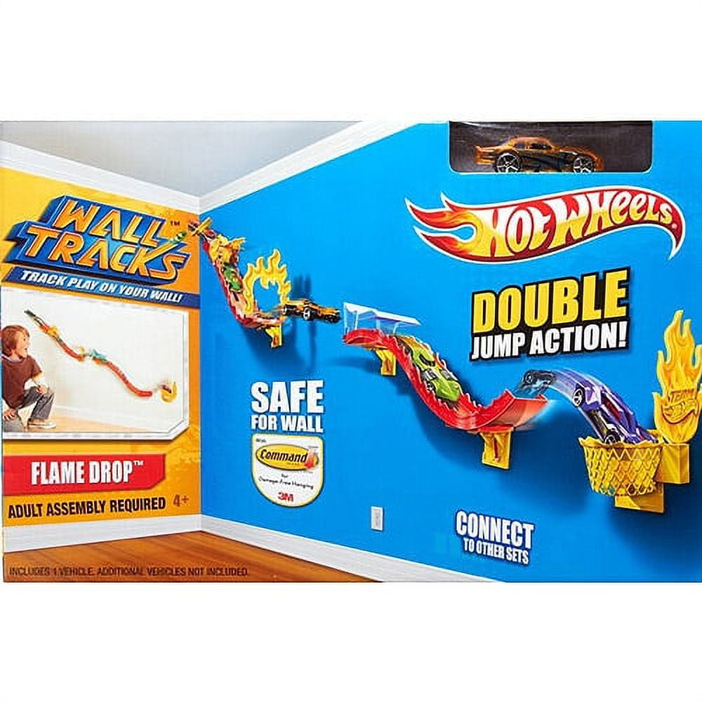 Hot Wheels Flame Jump Wall Track - Walmart.com