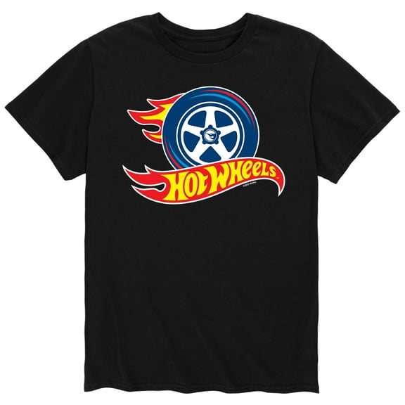 Hot Wheels - Flaming Tire Logo - Men's Short Sleeve T-Shirt