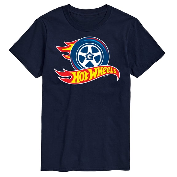Hot Wheels - Flaming Tire Logo - Men's Short Sleeve T-Shirt